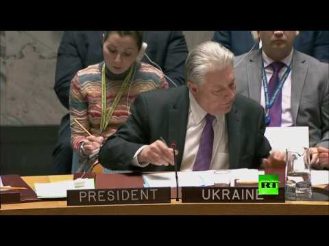 لحظة التصويت على مشروع فرض عقوبات جديدة على سورية