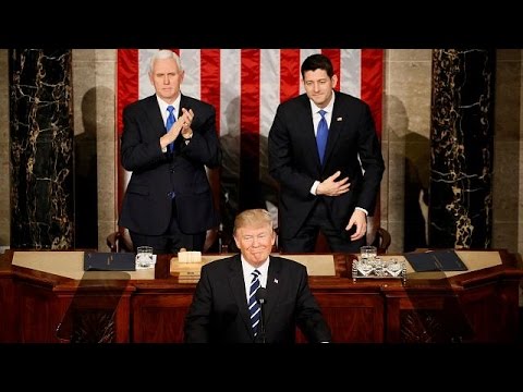 العنوانان الأبرز لخطاب ترامب أمام الكونغرس