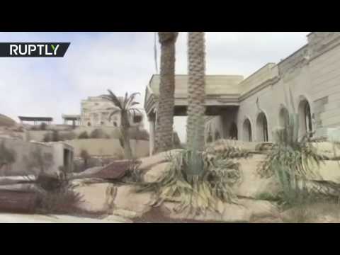 شاهد مركز قيادة داعش في قصر الشيخة موزة في تدمر