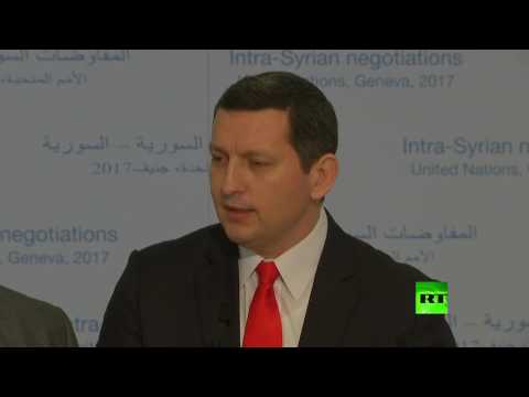 مؤتمر صحافي لرئيس وفد منصة القاه جهاد مقدسي