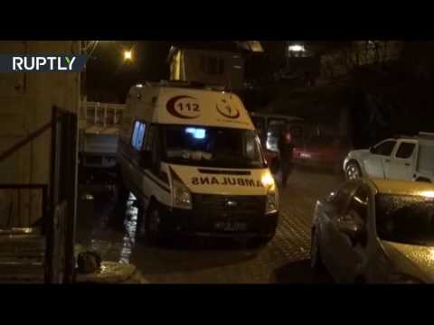 بالفيديو  العثور على حطام الطائرة الحربية السورية قرب الحدود التركية