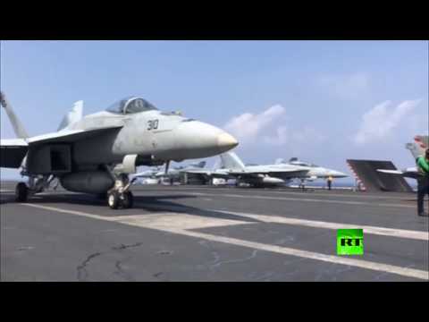 بالفيديو مقاتلات أميركية تحلّق للإستطلاع في بحر الصين الجنوبي