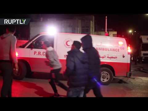 شاهد اشتباكات في رام الله بعد مقتل فلسطيني برصاص إسرائيلي