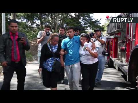 شاهد مقتل 21 فتاة أثناء حريق في ملجأ للأطفال في غواتيمالا