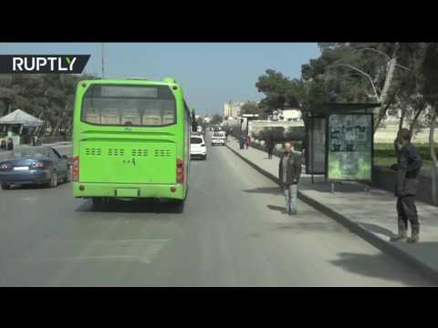 شاهد حافلات عمومية تظهر مجددًا في شوارع حلب