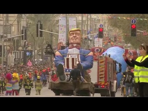 بالفيديو الإسرائيليون يحتفلون بعيد البوريم