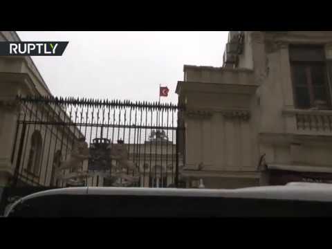 بالفيديو  لحظة رفع العلم التركي فوق القنصلية الهولندية في إسطنبول