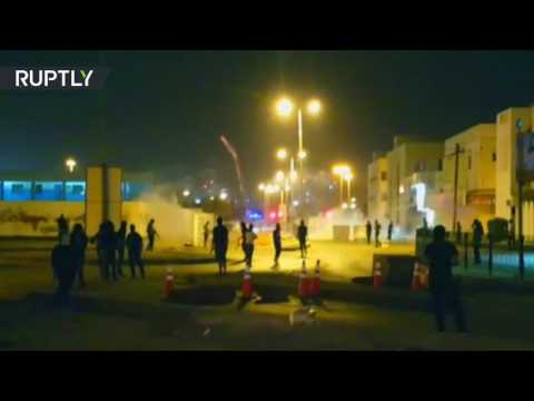 اشتباكات في البحرين في بلدة المعامير