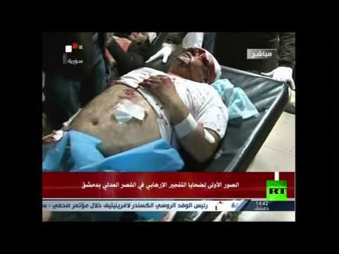 بالفيديو 34 قتيلا و80 جريحًا في تفجير انتحاري في دمشق