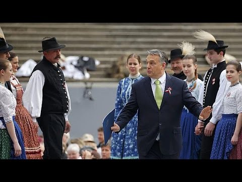 شاهد احتجاجات في المجر على سياسة فيكتور اوربان