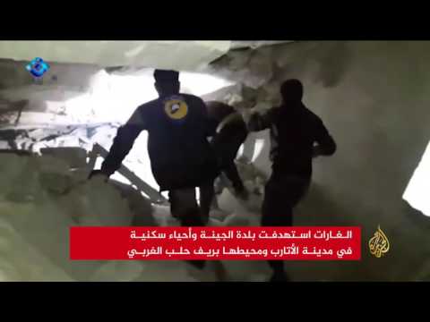 بالفيديو 35 قتيلًا وعشرات الجرحى في غارة جويّة استهدفت مسجدًا