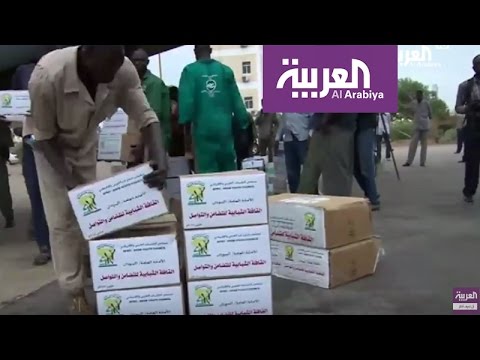 بالفيديو الخرطوم ترسل مساعدات غذائية إلى جنوب السودان