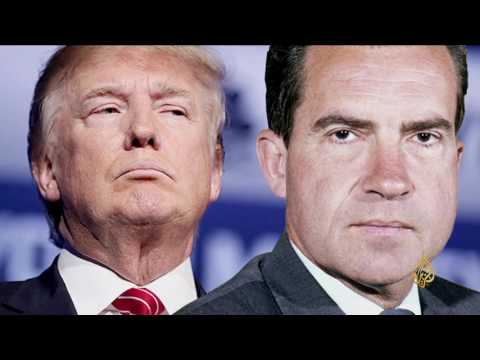 شاهد الرئيس ترامب يستدعي ووترغيت في صراعه مع أوباما