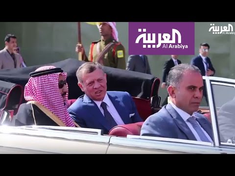 شاهد صور من استقبال الملك سلمان في الأردن