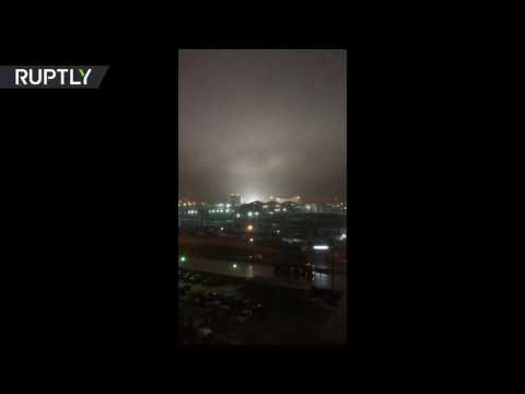 رصد أضواء غريبة في سماء مدينة تشيلابينسك الروسية