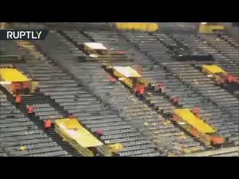 شاهد  تأجيل مباراة بروسيا دورتموند الألماني وموناكو الفرنسي