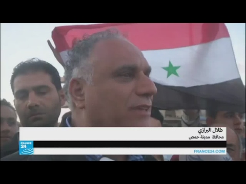 بالفيديو محافظ حمص يعلن انتهاء الوجود المسلح في المدينة