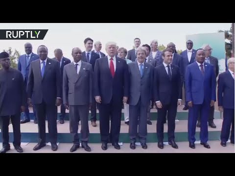 بالفيديو الرئيس ترامب يتجاهل أنجيلا ميركل