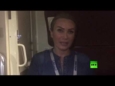 مشجعة عربية تصل إلى قازان الروسية لرؤية رونالدو