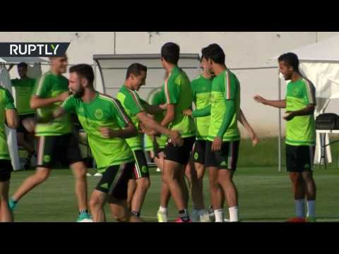 شاهد تدريبات المكسيك استعدادًا لمواجهة ألمانيا