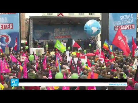شاهد مظاهرات منتظرة في هامبورغ قبل قمة العشرينشاهد مظاهرات منتظرة في هامبورغ قبل قمة العشرين