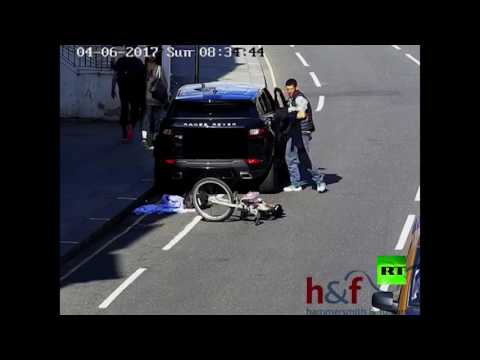 بالفيديو  لص يحاول الهرب من الشرطة على متن دراجة هوائية