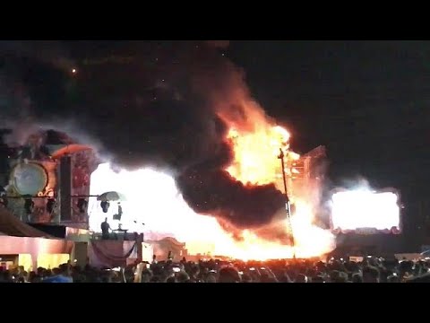 إجلاء 22 ألف شخص إثر اندلاع حريق خلال مهرجان موسيقي