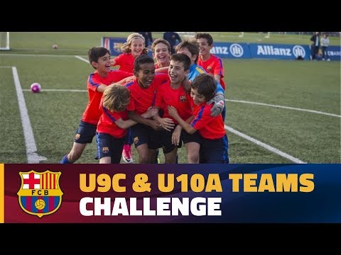 شاهد أكاديمية برشلونة الماسية تنظم تحدي جمع أكبر عدد من النقاط