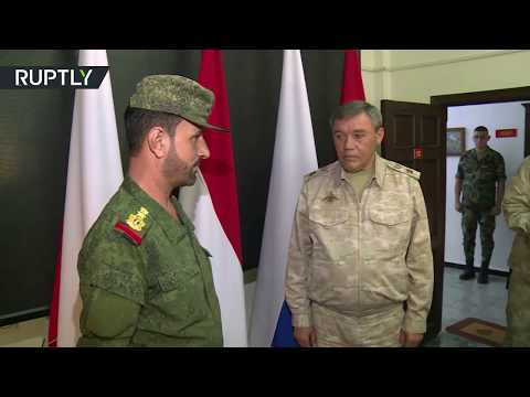 تكريم العميد في الجيش السوري سهيل الحسن