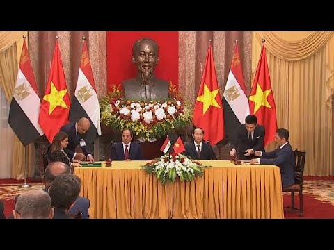عبدالفتاح السيسي أول رئيس مصري يزور هانوي