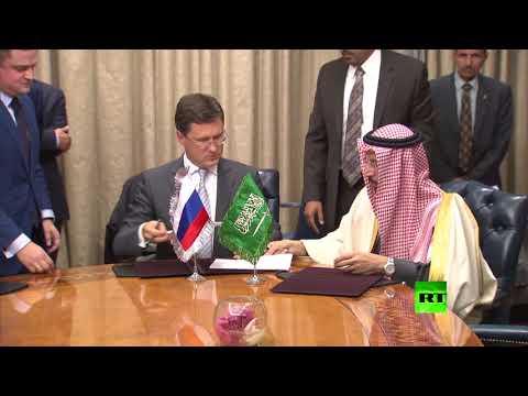 لقاء بين وزيري الطاقة الروسي ألكسندر نوفاك والسعودي خالد الفالح