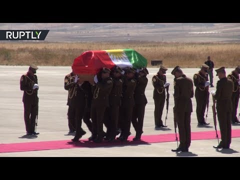 شاهد مراسم تشييع جلال طالباني في السليمانية