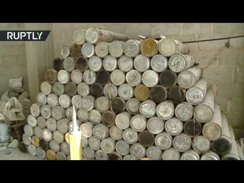 شاهد الجيش السوري يعثر على كدس كبير للعتاد في الميادين