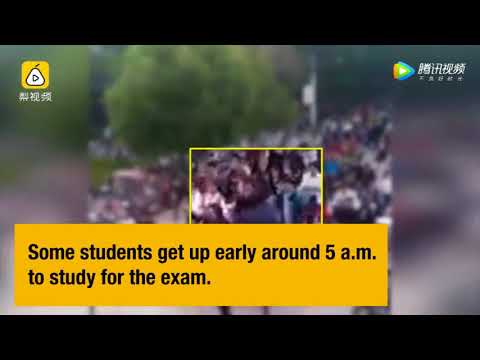 مشهد غريب لطلاب يتدافعون لحجز مقاعد داخل مكتبة