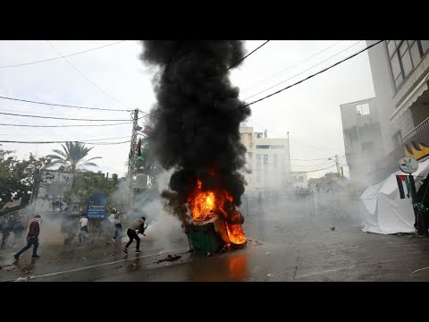 مواجهات في مظاهرة أمام السفارة الأميركية في بيروت