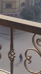 شاهد لحظة إطلاق النار على منفذ عملية كنيسة حلوان