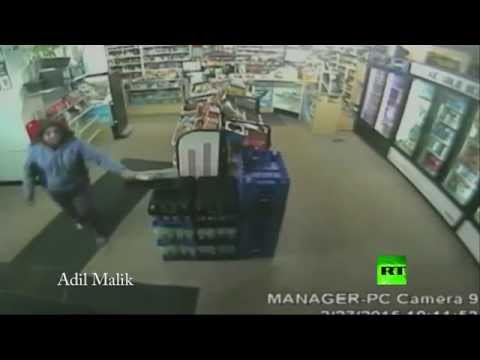 شابة تطرد مسلحين حاولا السطو على متجرها