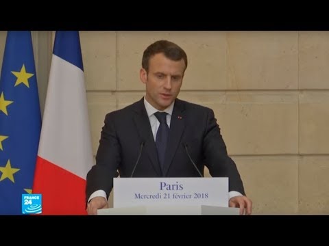 شاهد ماكرون يدعو إلى هدنة إنسانية في الغوطة الشرقية