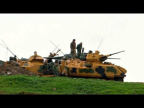 شاهد تركيا تسيطر على شريط متصل على مشارف عفرين