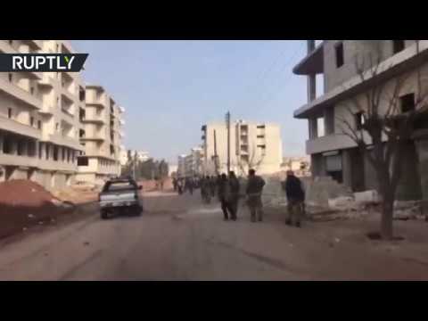 شاهد أول فيديو من داخل مدينة عفرين