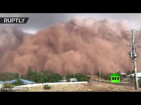 لقطات جديدة لعاصفة ترابية في أستراليا