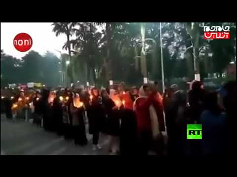 مظاهرة بالشموع في سريلانكا تنديدًا باغتيال قاسم سليماني