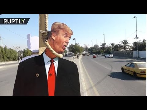دمى دونالد ترامب في شوارع العراق