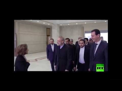 الرئيس بشار الأسد يستقبل علي لاريجاني