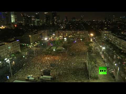 مظاهرة جديدة ضد اتفاق نتنياهوغانتس وسط تل أبيب