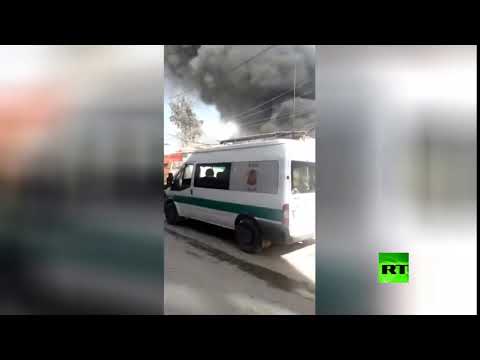 تفجير في السوق الشعبي بمدينة عفرين