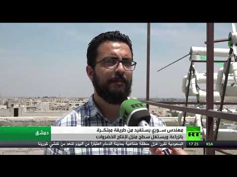 مهندس سوري يلجأ لطريقة مبتكرة في الزراعة