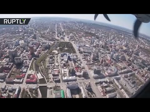 شاهد لقطات من قمرة الطيار خلال تدريبات القوات الجوية الروسية