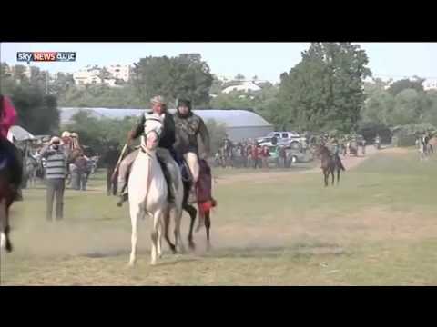 إقبالٌ مُتزايد على سباقات الخيول في غزة