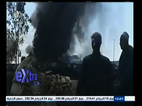 شاهد الدفع بـ5 سيارات مطافئ للسيطرة على حريق في طنطا
